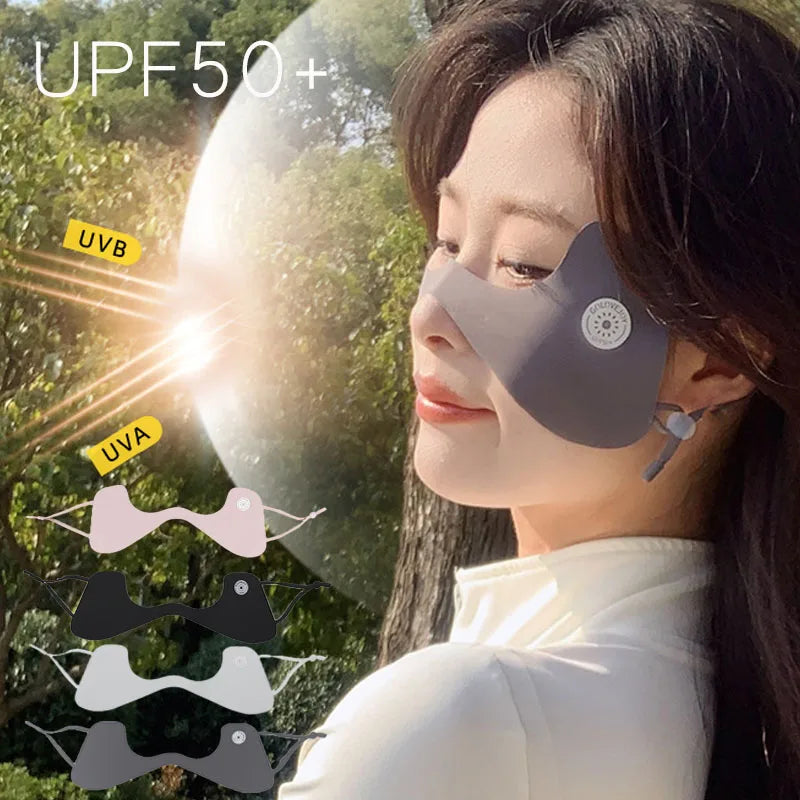 Summer Ice Silk Mask Sunscreen Veil for Outdoor Protection Peaceful Pleasures Health and Wellness