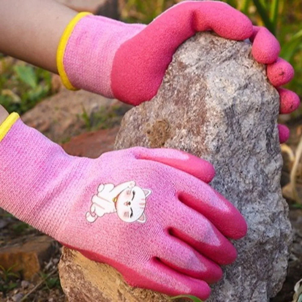 Waterproof Kids Beach Gloves Non-Slip Cartoon Animal Pattern Children Protective Glove Breathable Wear Resistant Work Gloves Peaceful Pleasures Health and Wellness