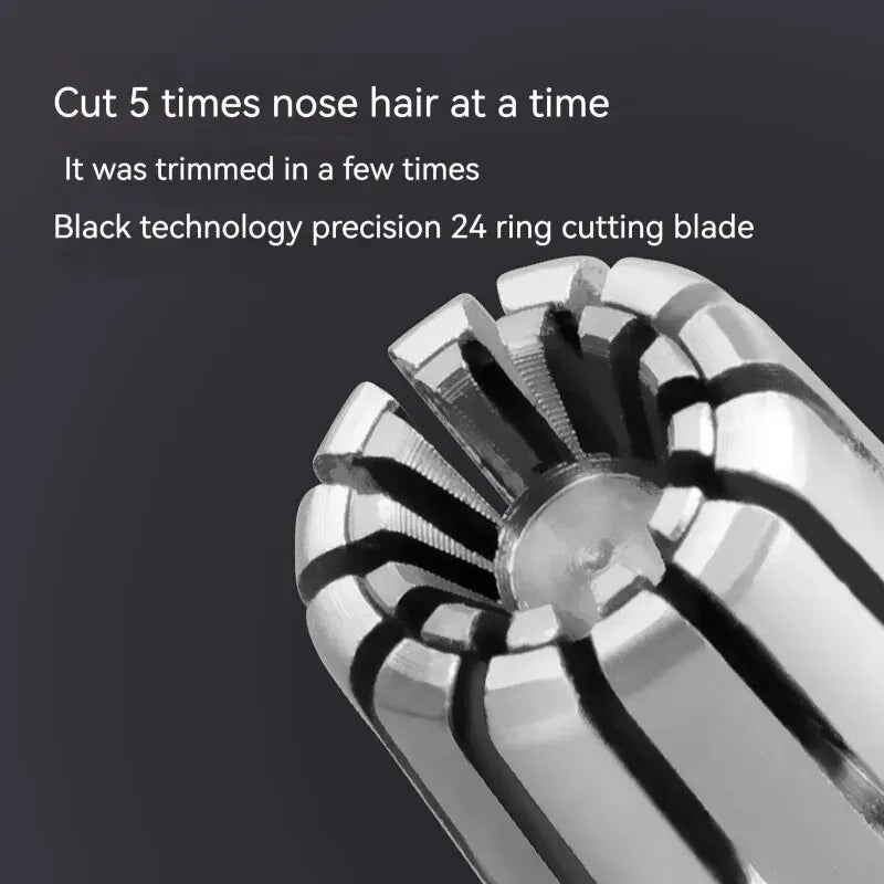 Washable Portable Ear Hair Trimmer Cleaning Without Rusting Painless Nose Hair Trimming Men'S Portable Electric Shaver Low Noise Peaceful Pleasures Health and Wellness