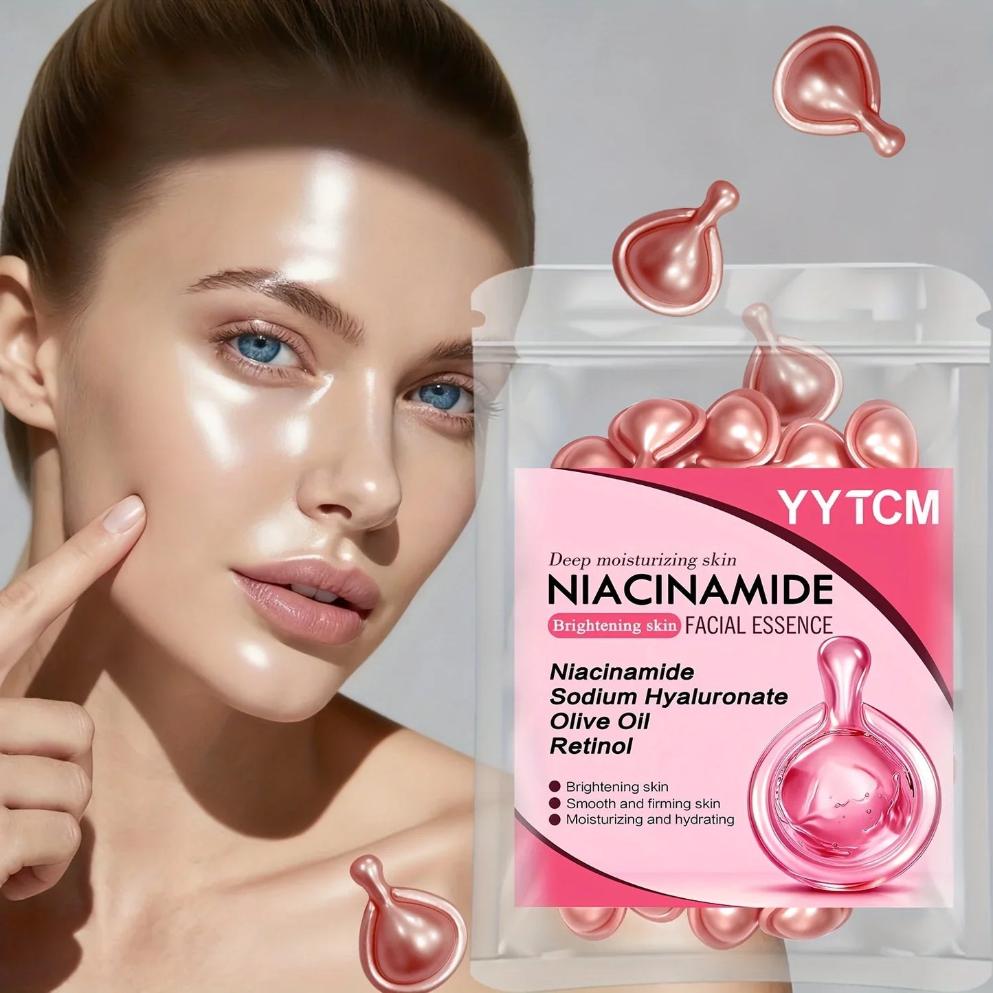 Niacinamide & Retinol Facial Essence Capsules – Brighten & Hydrate