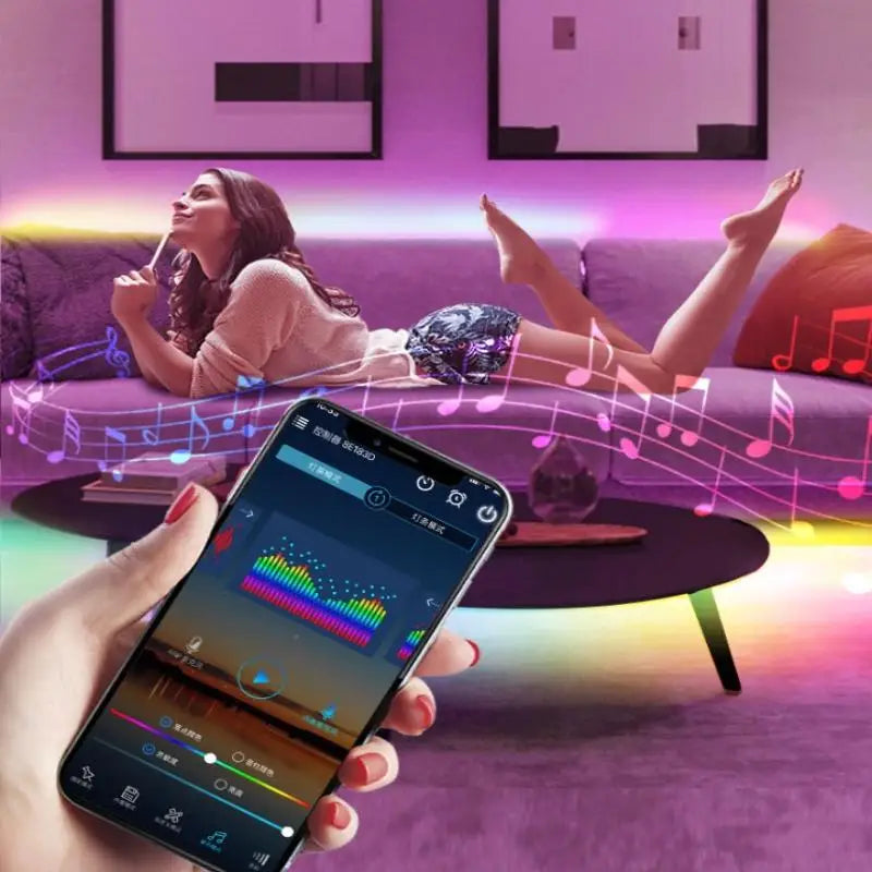 WS2812B Bluetooth LED Controller – App & Music Sync, USB 5V