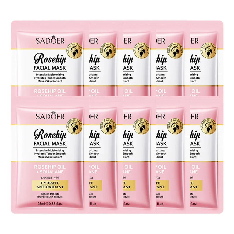 SADOER Rosehip Face Mask – Moisturizing, Anti-Wrinkle Sheet Mask