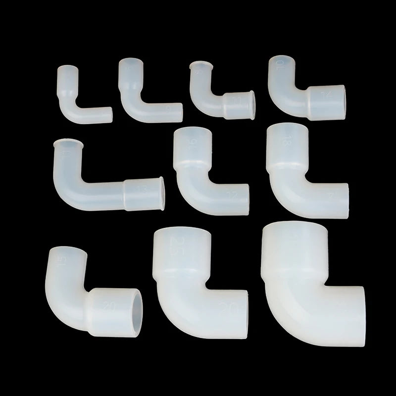 Fish Tank Garden Irrigation Silicone Elbow Soft Hard Pipe Connector Variable Diameter Elastic Right Angle Rubber Coupling Peaceful Pleasures Health and Wellness