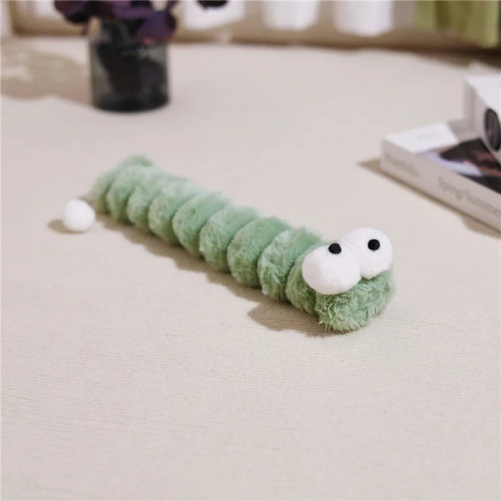 Caterpillar Catnip Kick Toy – Interactive Plush Chew Toy for Cats