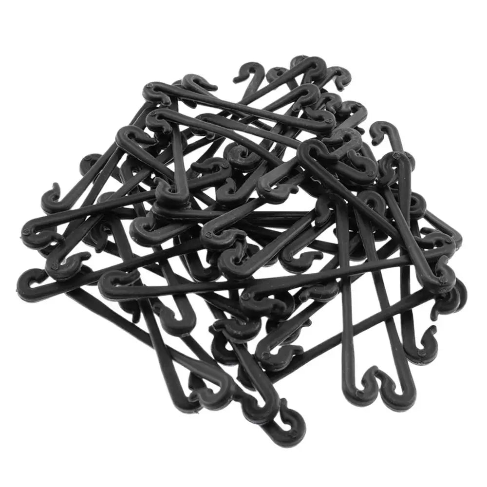 Trellis Clips 50pcs Heavy Duty Weather-Resistant Garden Plant Clips For Raspberry Grape Dragon Fruit Tomato Rose Kiwi Outdoor Peaceful Pleasures Health and Wellness Black 50pcs