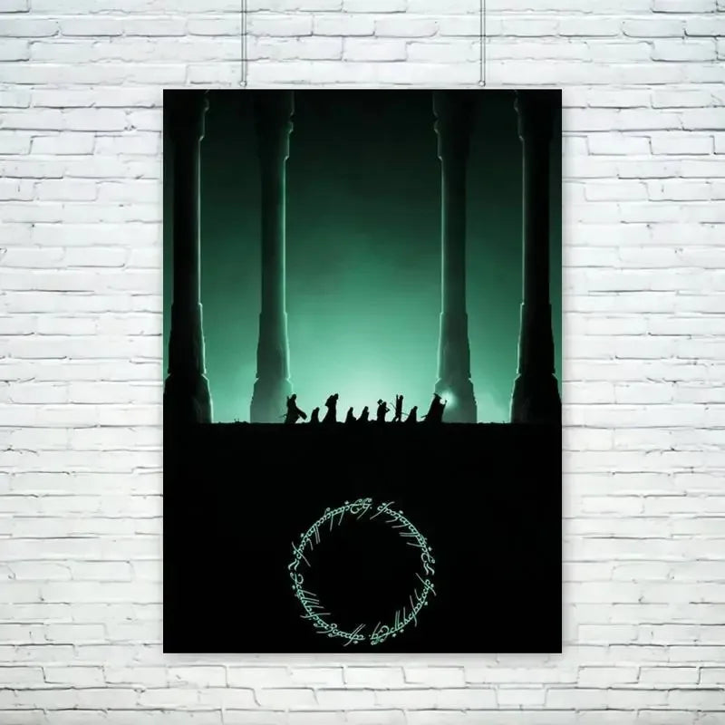T-The L-Lords of The R-Rings Posters and Prints Modern Living Room Wall Art Canvas Painting Autumn Decorative SmallWall Painting Peaceful Pleasures Health and Wellness 40X60CM A3