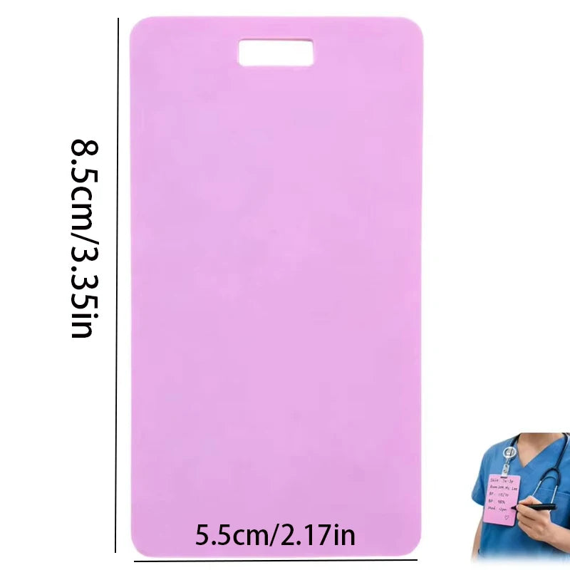 Reusable Badge Note Erasable ID Card Notepad Ballpoint Pen Write