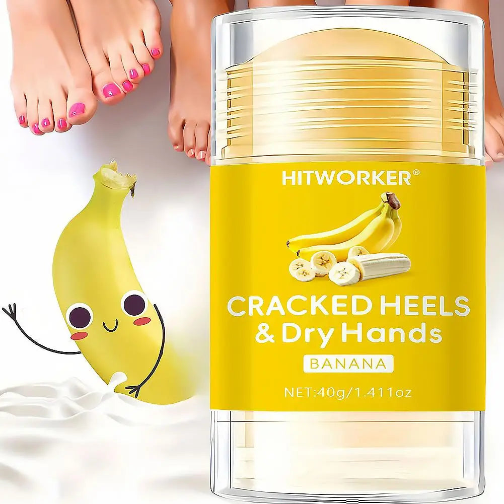 40g Banana Moisturizing Foot Care Cream Urea Anti-Dry Crack Repair Heel Callus Balm Non-Greasy Stick For Hand and Foot Care Peaceful Pleasures Health and Wellness