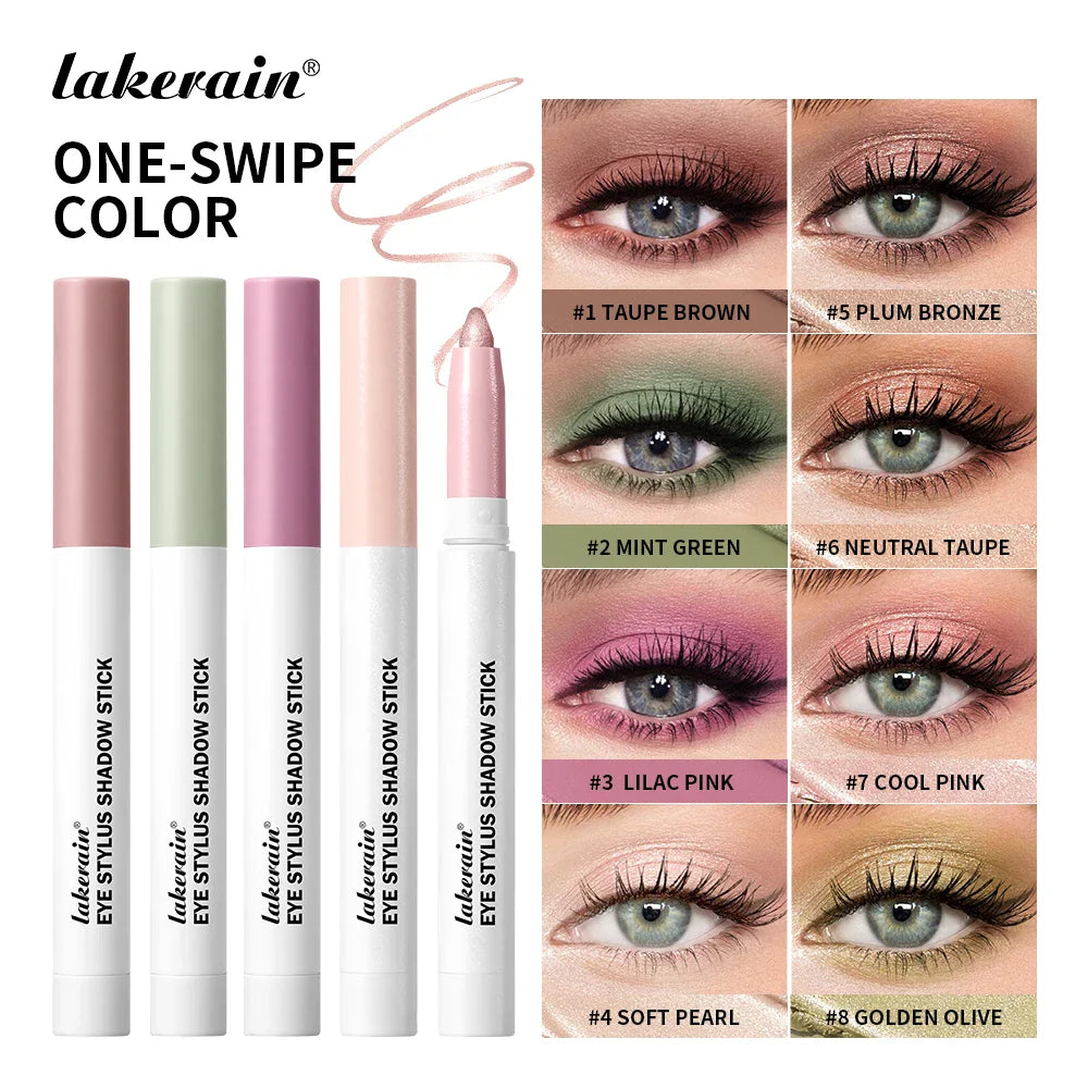Shimmer Glitter Matte Eyeshadow Stick – Waterproof & High Pigment