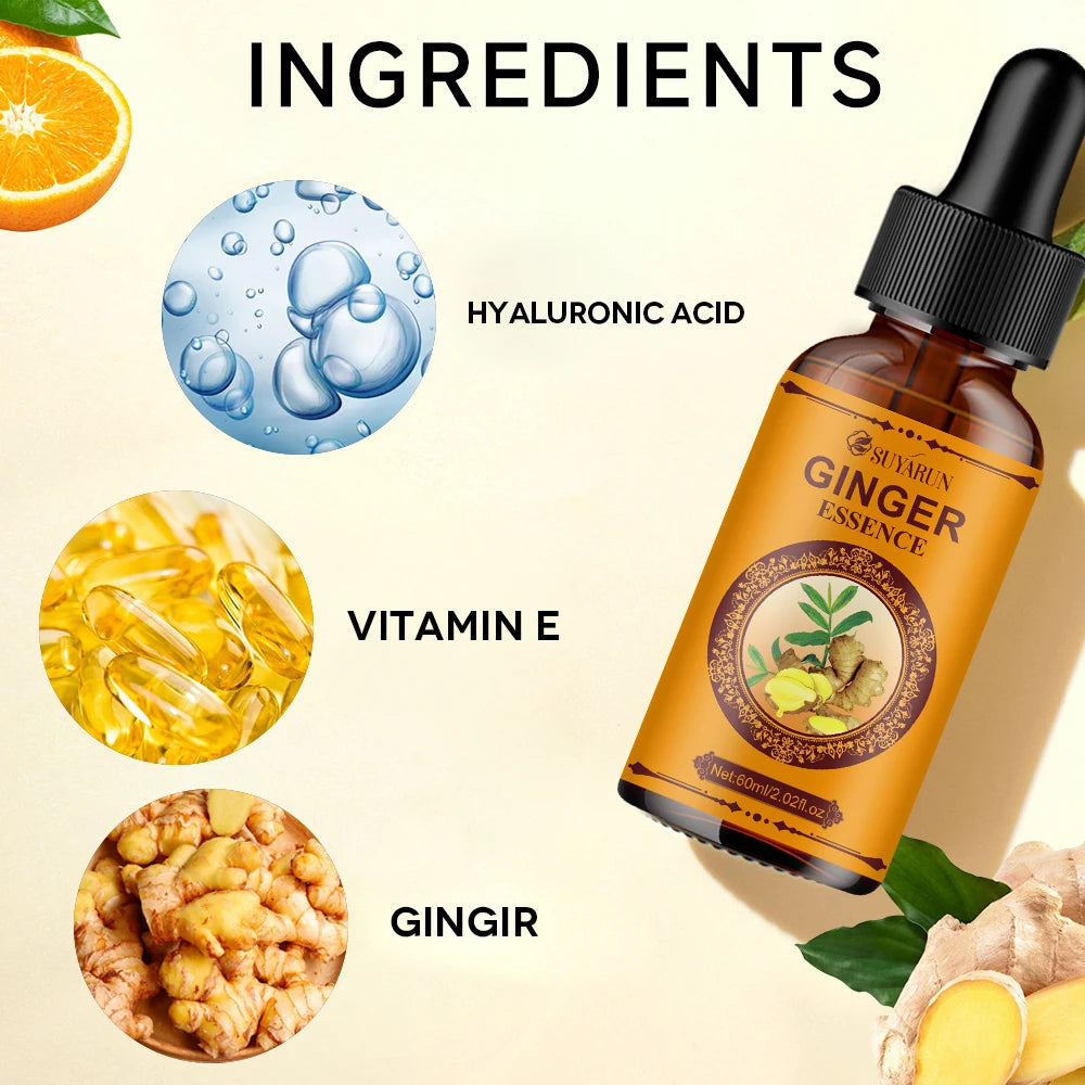 SUYARUN Vitamin E & Hyaluronic Acid Ginger Serum – Anti-Aging, Hydrating, Brightening Skin Care for All Skin Types. Peaceful Pleasures Health and Wellness