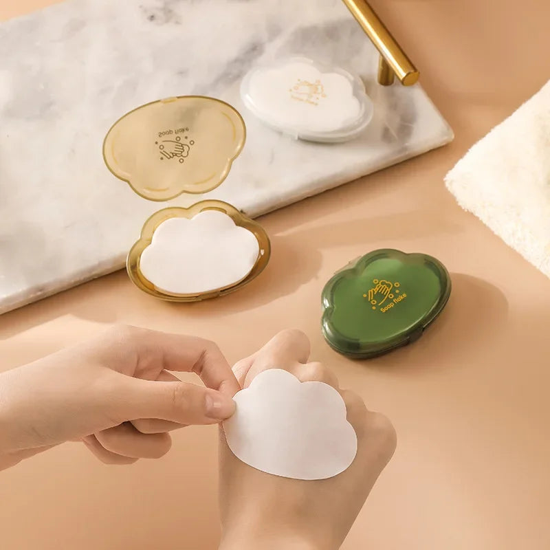 Disposable Soap Paper Travel Hand Soap Tablets Mini Paper Travel Camping Peaceful Pleasures Health and Wellness