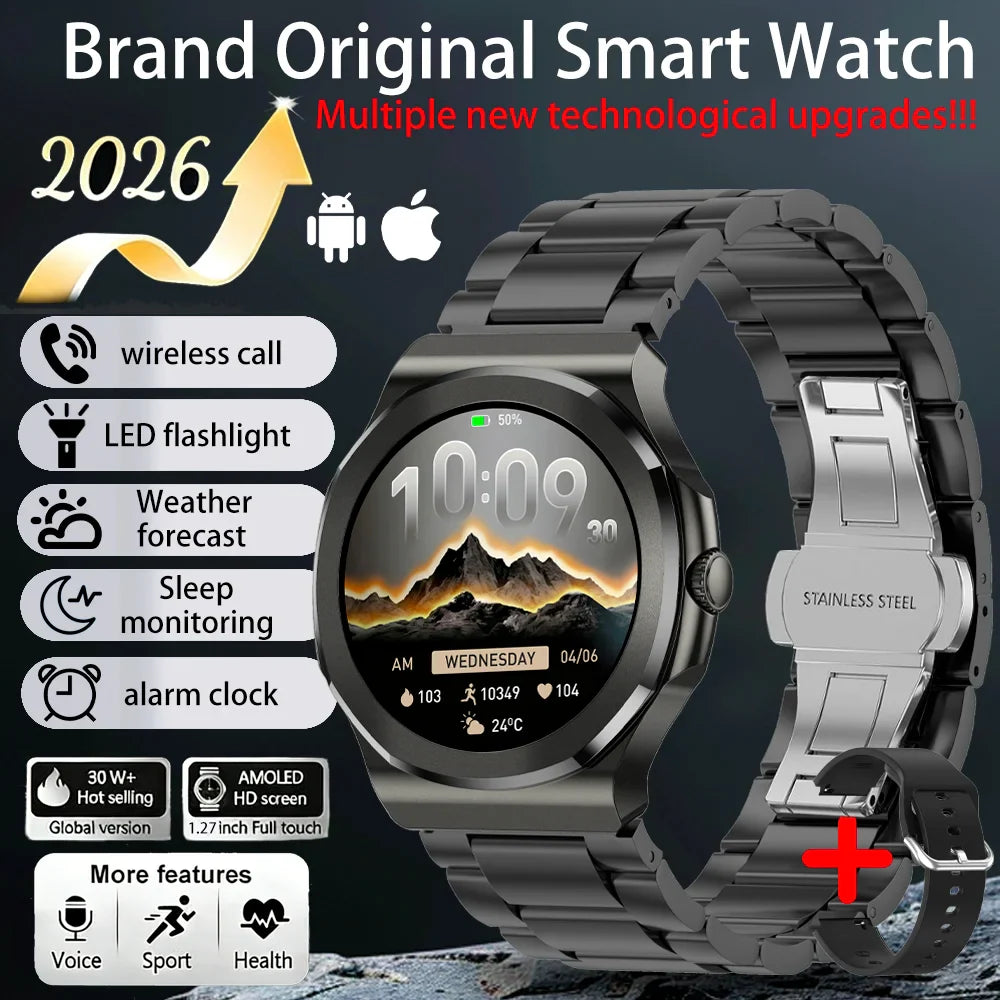 Rollstimi Smart Watch 1.27" AMOLED BT 5.3 Calling & LED Light