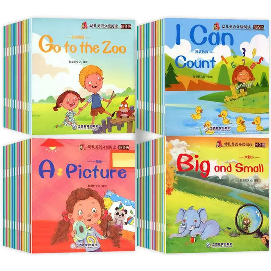 60 Books Children's English Early Learning Picture Book Graded Peaceful Pleasures Health and Wellness