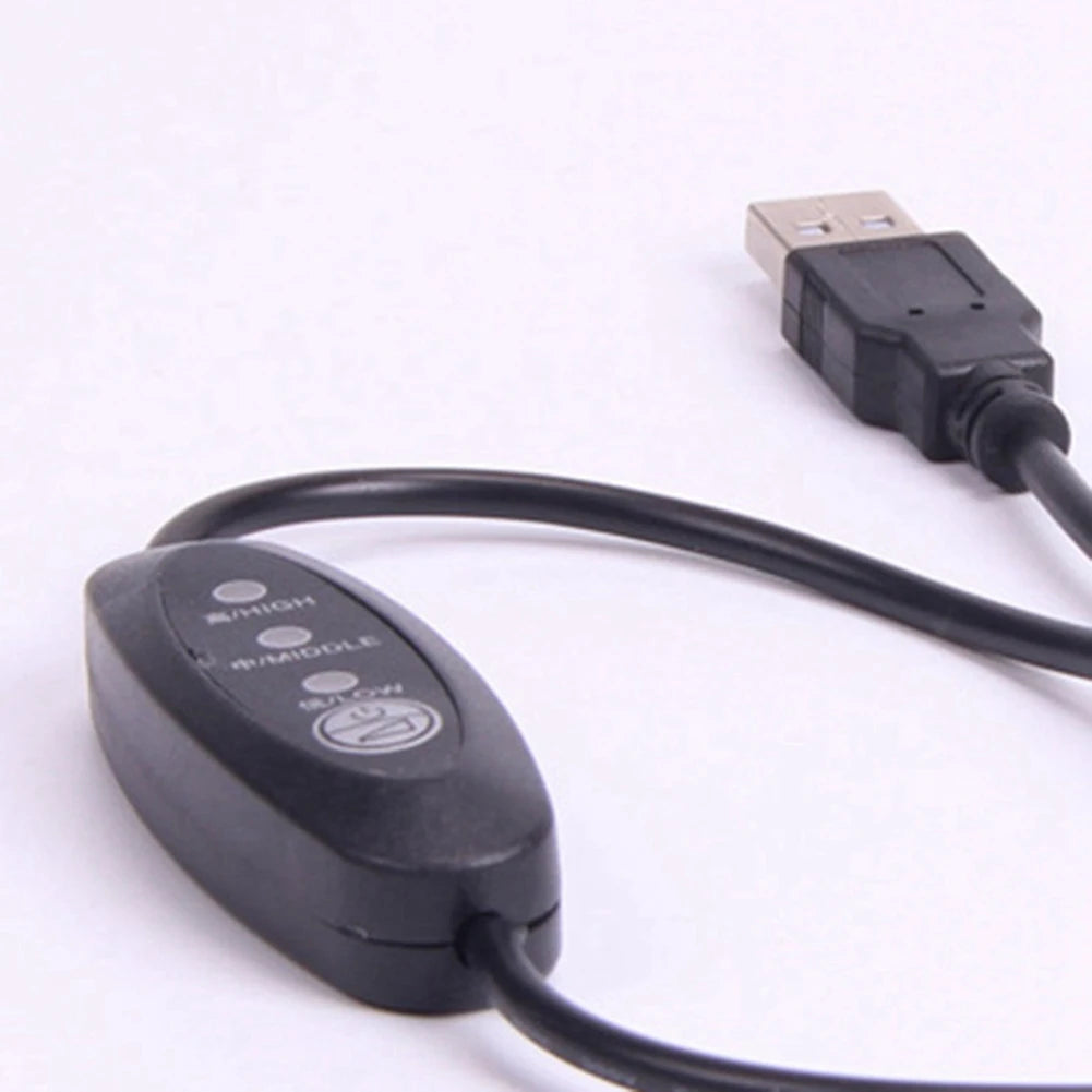 USB 5V-12V Temperature Controller Heater Thermostat 3-Speed Adjustable 24W Peaceful Pleasures Health and Wellness