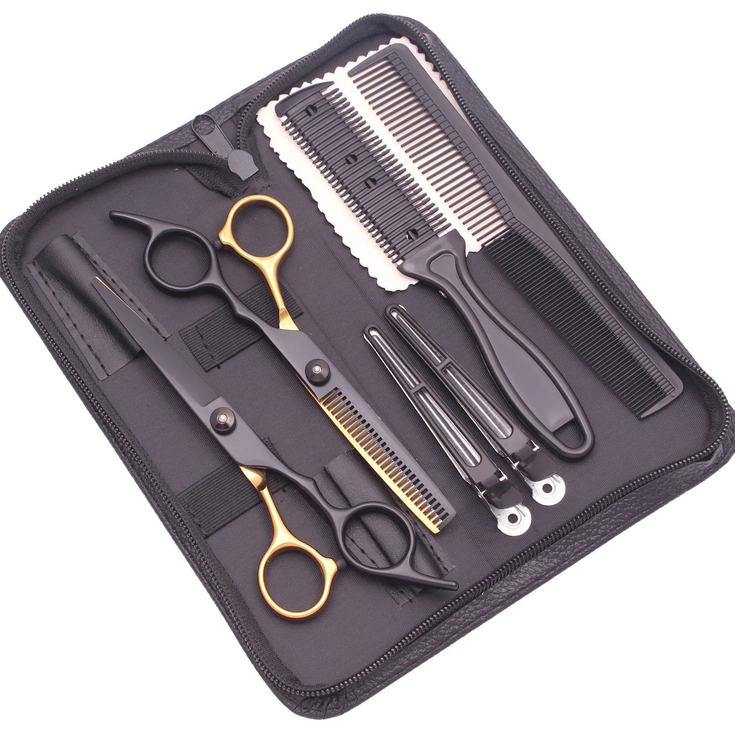 Hair Scissors 6" JP Stainless Hairdressing Scissors Barber Shop Hair Cutting Scissors Thinning Shears Haircut Set Dropshipping Peaceful Pleasures Health and Wellness Bk-Gd