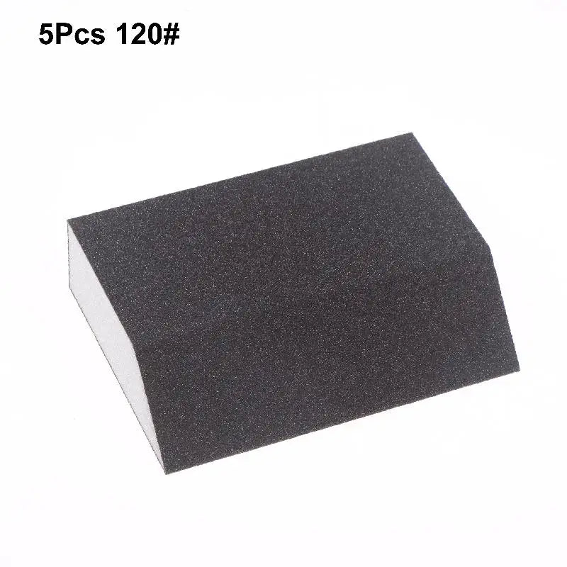 5Pcs/pack Single Sandpaper Sponge Set 60/80/100/120/180/220/240 Grit Sanding Block Combination, Washable Reusable Peaceful Pleasures Health and Wellness A4