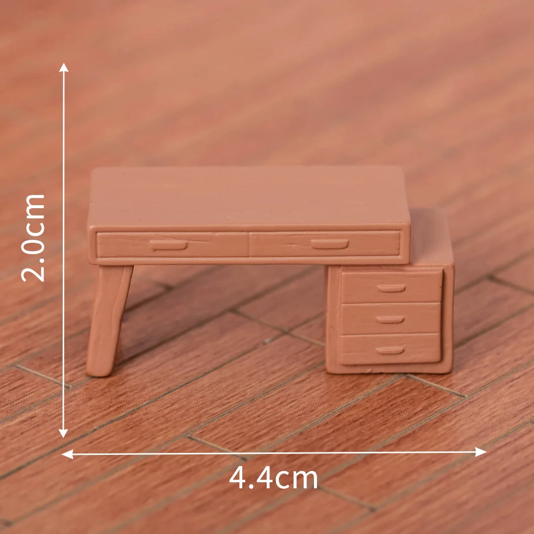 1PCS Dollhouse Miniature Furniture Mini Furnishing Bed Sofa Chair Scene Model Micro Landscape Fairy Garden Ornament Kids Gifts Peaceful Pleasures Health and Wellness 8