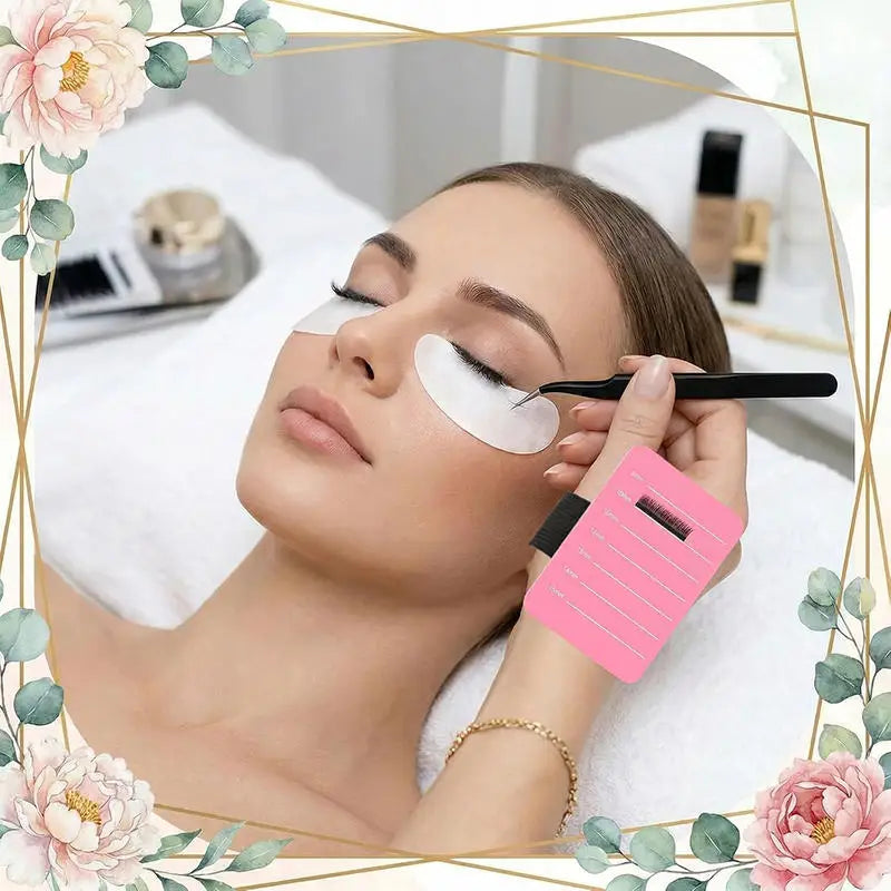 Wrist Strap Style Eyelash Show Boards Handheld Lash Sorting Tray Lash Holder Portable Eyelash Extension Pallet Makeup Tools Peaceful Pleasures Health and Wellness