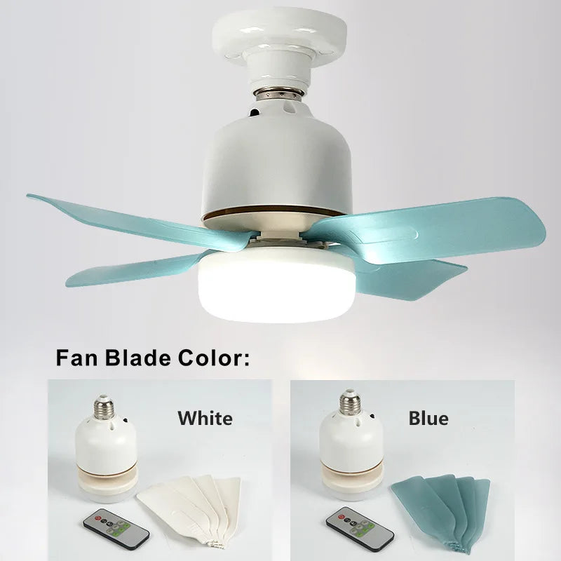 URGGU 300mm Small LED Ceiling Fan with Remote Control 14W