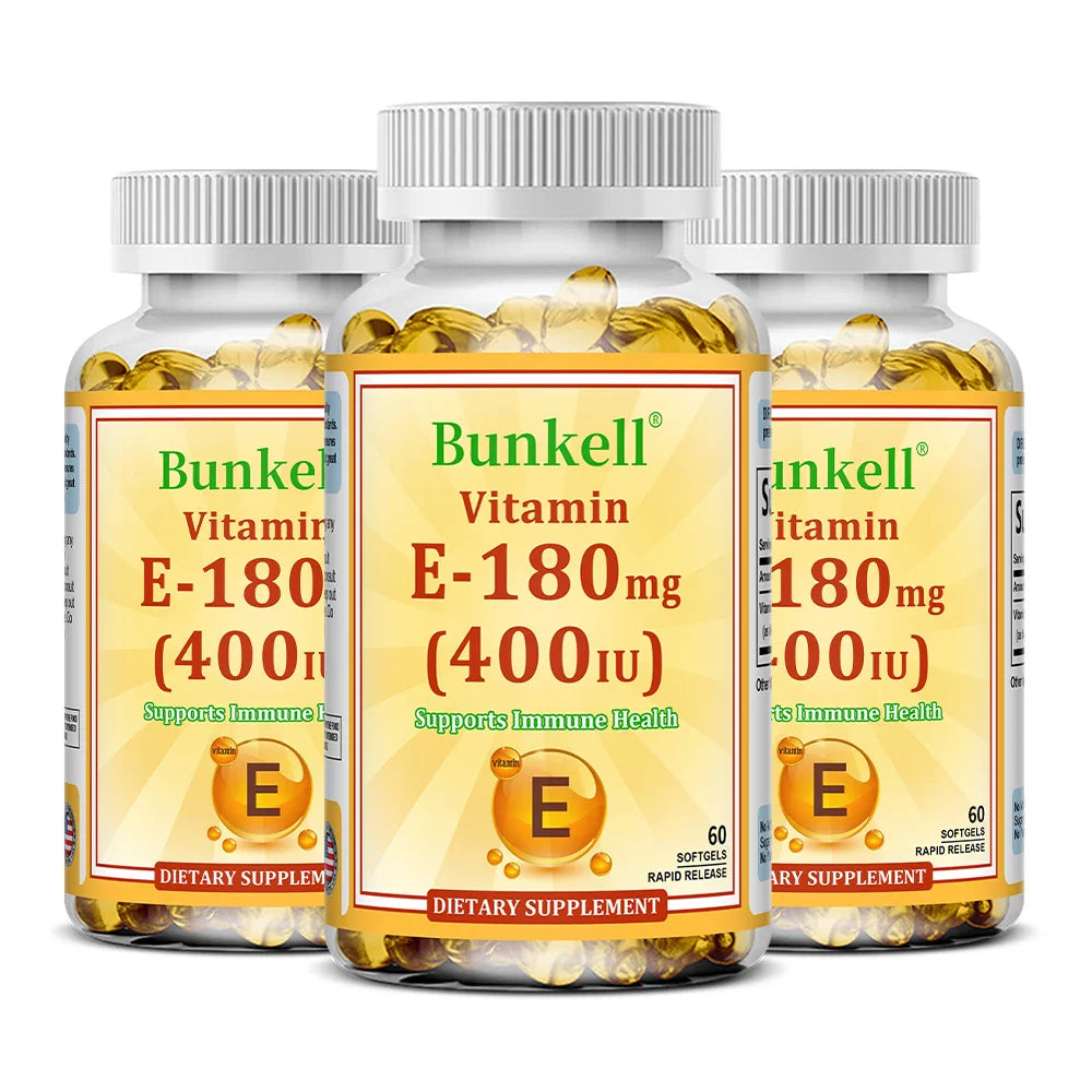 Vitamin E 400 IU Softgels – Antioxidant, Skin & Immune Support