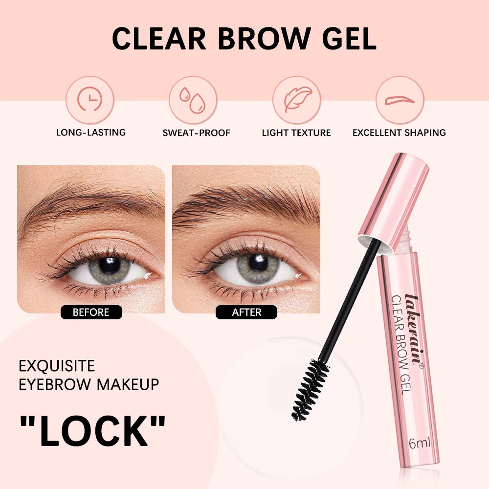 Clear Eyebrow Setting Gel Waterproof & Sweatproof Brow Coat Long-Lasting Non-Fading Transparent Brow Grooming Makeup Peaceful Pleasures Health and Wellness