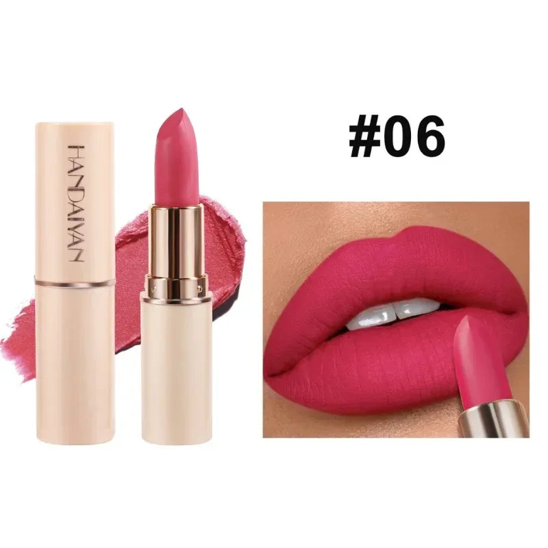 Handaiyan Velvet Matte Lipstick – 8 Shades, Waterproof