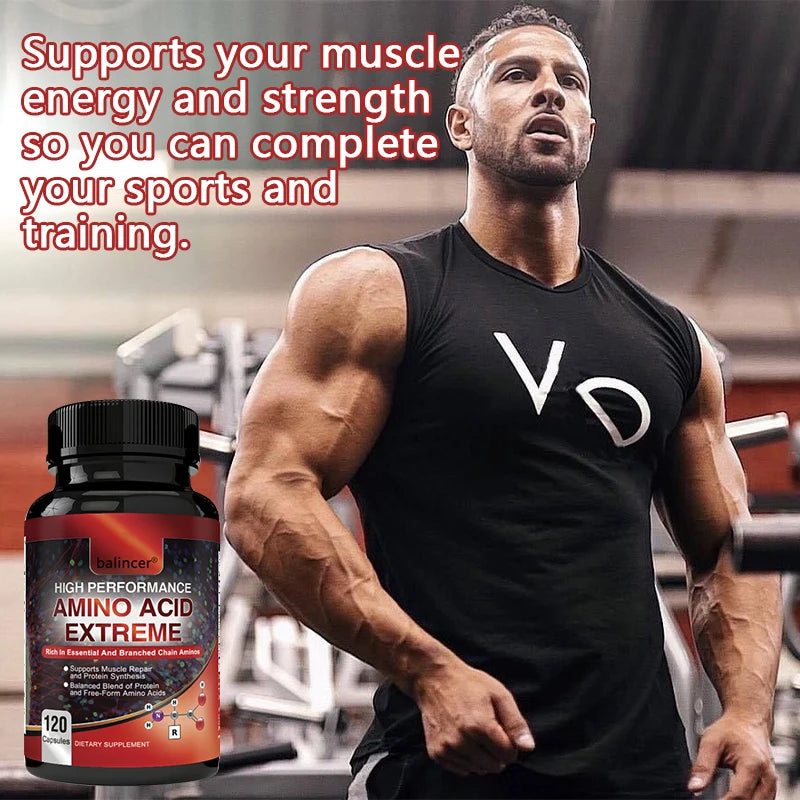 High Performance Amino Acids - Rich in Amino Acids and BCAAs - Muscle Replenishment, Repair and Growth, Workout Supplement Peaceful Pleasures Health and Wellness
