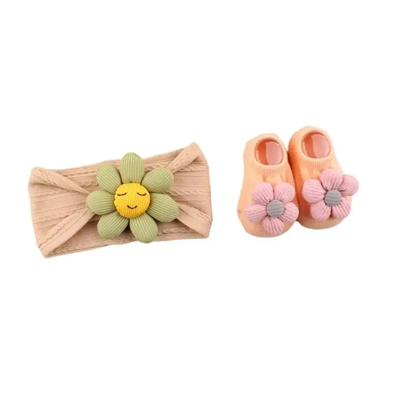 Baby Nylon Headband & Sock Set | Infant Ages 0–1 Year