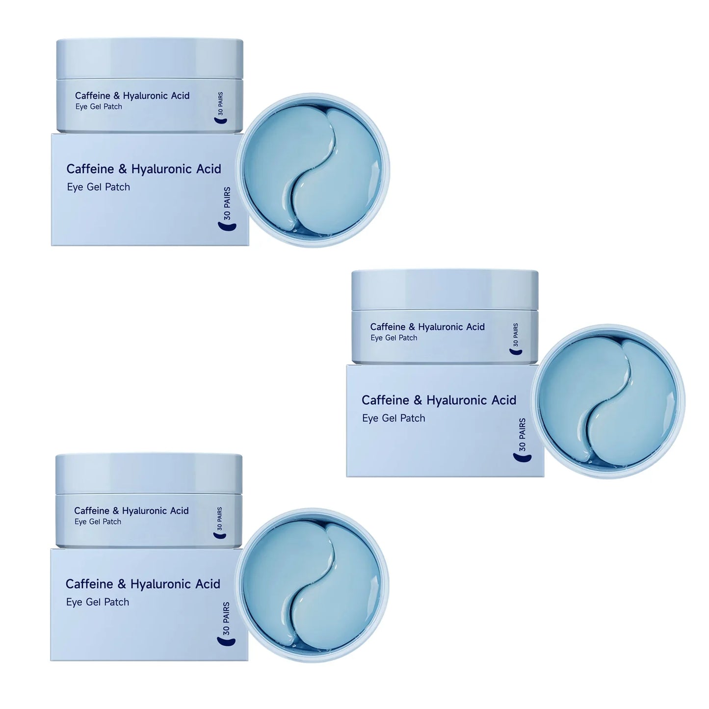 60-Piece Caffeine Eye Patches – Firming & Brightening Masks