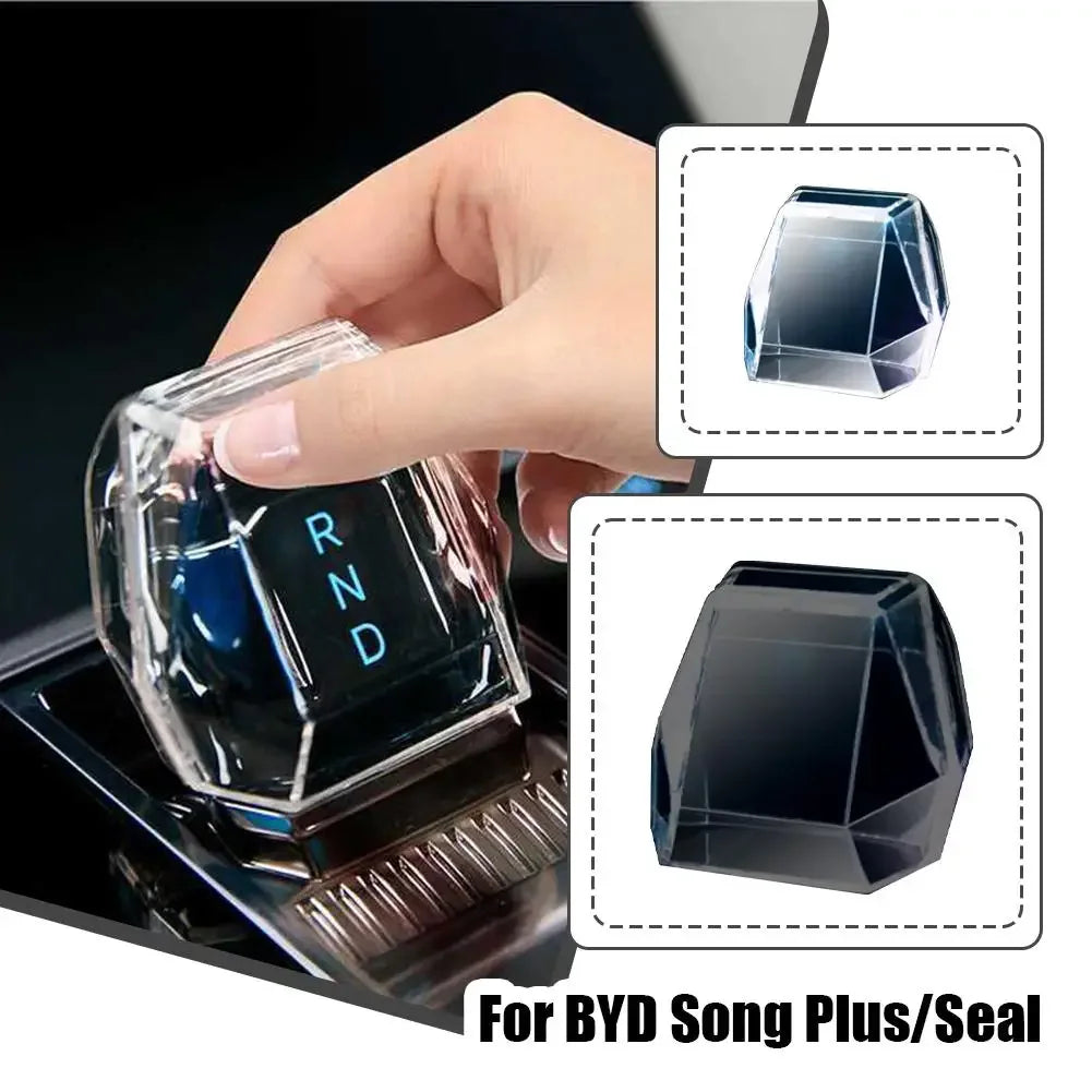 For BYD Song Plus/Seal U DM-i/EV 2023-2025 crystal lever central control gear protective case interior styling accessories Peaceful Pleasures Health and Wellness