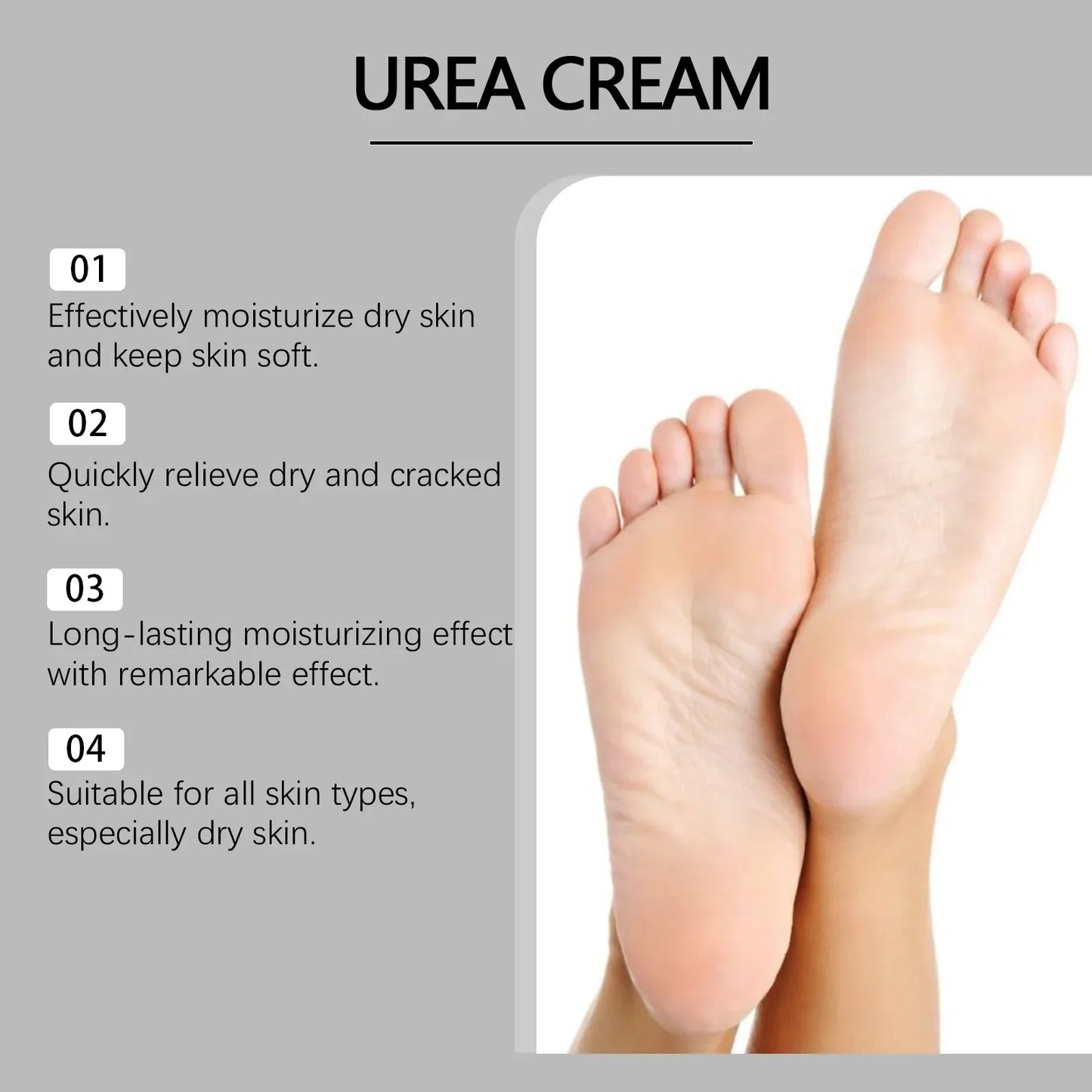 OceAura 40% Urea Foot Cream – Softening & Deep Moisturizing