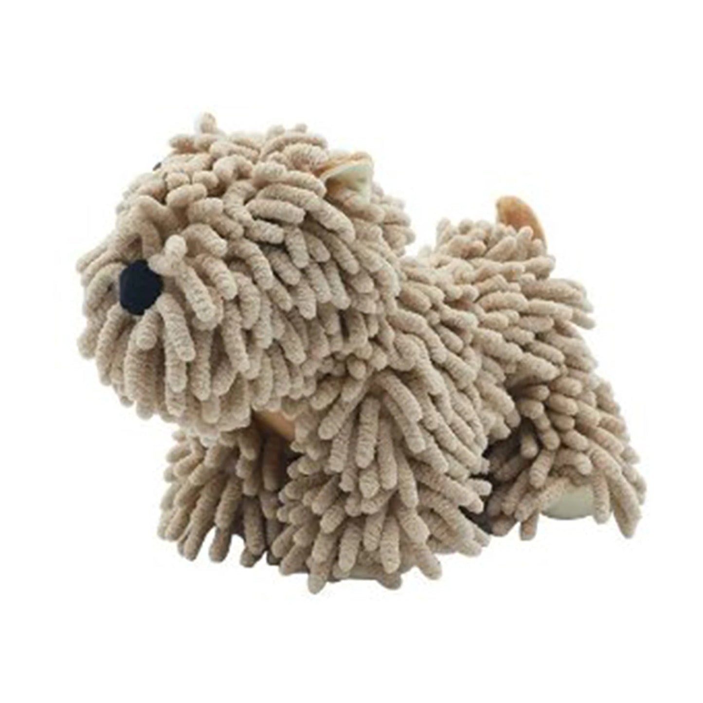 Hanging Hand Dry Towels Chenille Soft Absorbent Cartoon Dog Absorbent Soft Cute Hand Drying Puff Bathroom Kitchen Washstand Peaceful Pleasures Health and Wellness Khaki