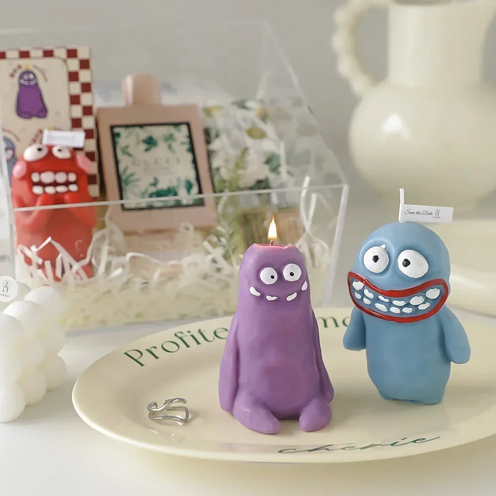Earthlings Monster Candles Fun Creative Birthday Gifts Handmade Aromatherapy Candles Peaceful Pleasures Health and Wellness