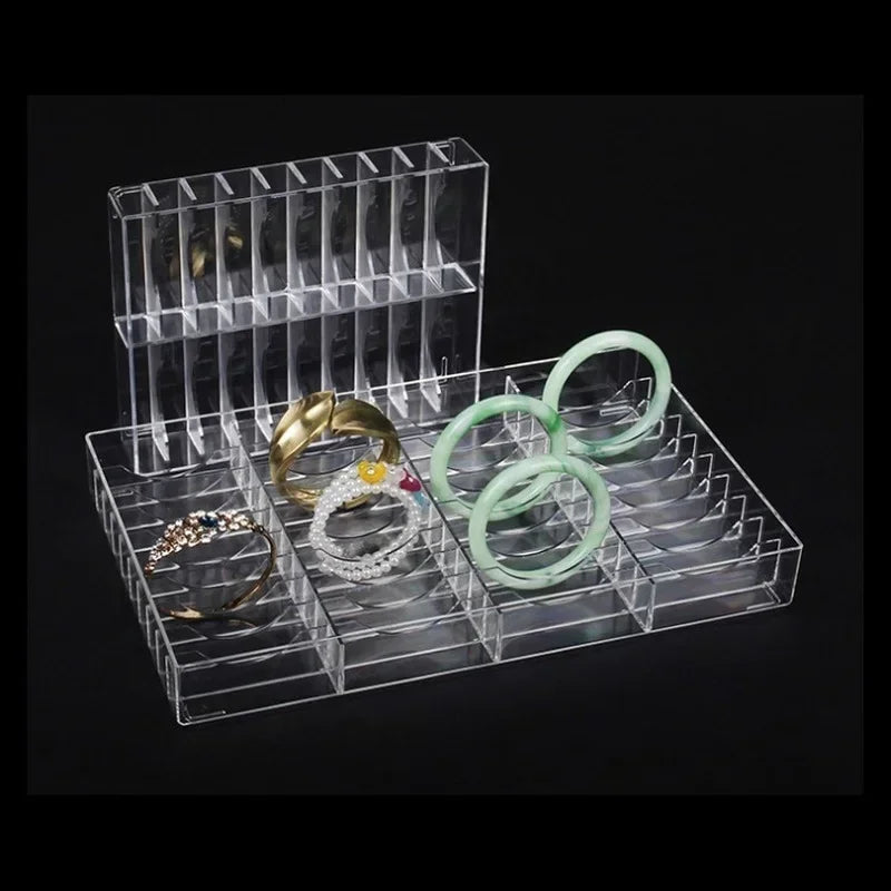 40 Grids Acrylic Cosmetic Makeup Bracelet Holder Large Storage Box Powder Jewelry Shelf Make Up Organizer Escritorio Peaceful Pleasures Health and Wellness
