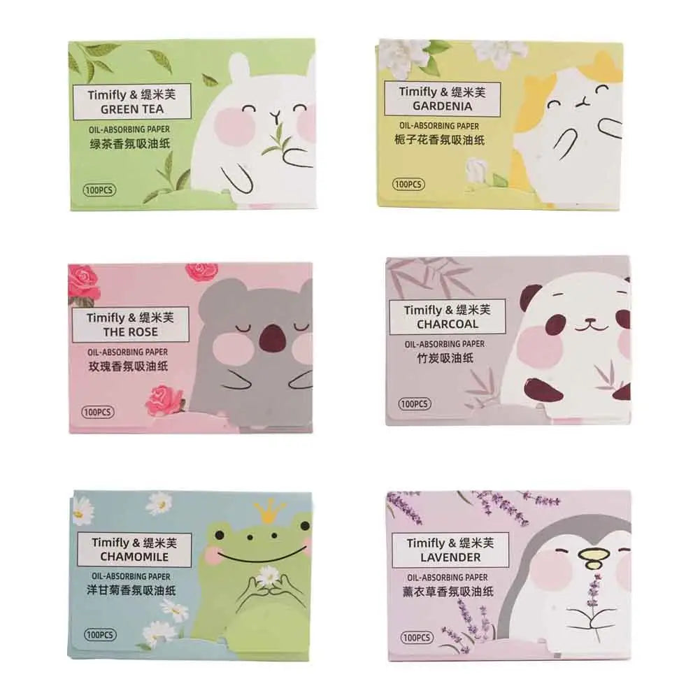 Green Tea Facial Oil Absorbing Sheets 100 Pcs | Blotting Paper