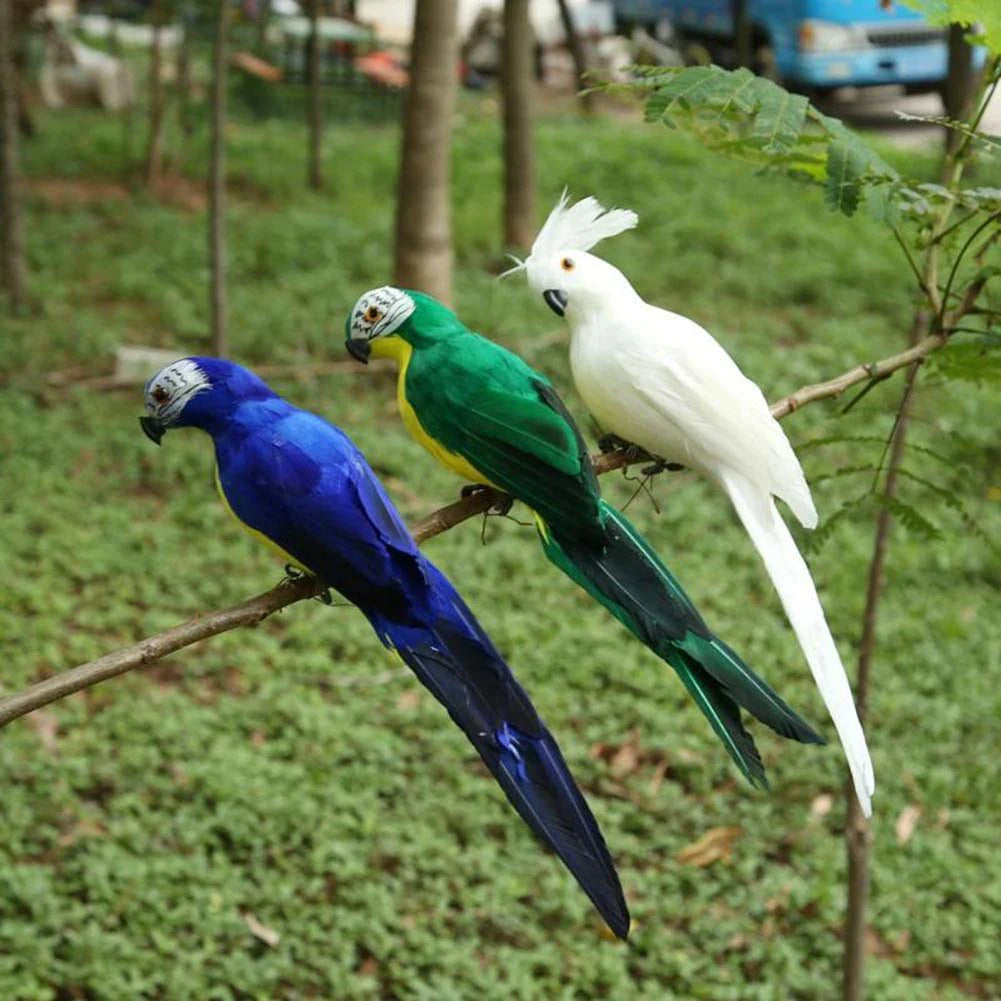 D Cor Simulation Parrot Foam Imitation Garden Ornament Artificial