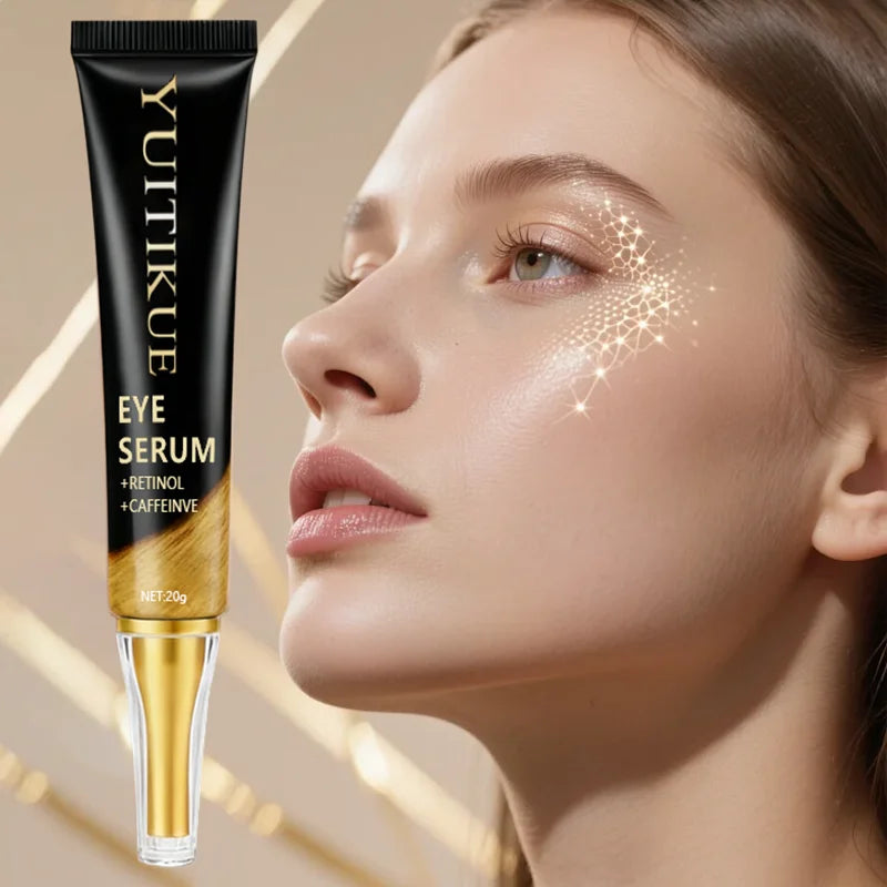 YUITIKUE Caffeine Eye Cream 20g - Fast-Acting Firming & Lifting, Energizes Eye Area, Day & Night Use, Reduces Puffiness Peaceful Pleasures Health and Wellness