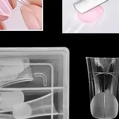 120Pcs/Box Duckbill Shape Nail Molds Dual Form Full Cover Quick Building Gel Mold Acrylic False Nail Tips Extension Top Forms Peaceful Pleasures Health and Wellness
