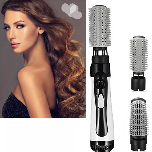 Hot Air Brush One Step Hair Dryer Brush Volumizer Dry Straighten Curl Comb 4 in 1 Salon Negative Ionic Hair Styler for Women Peaceful Pleasures Health and Wellness