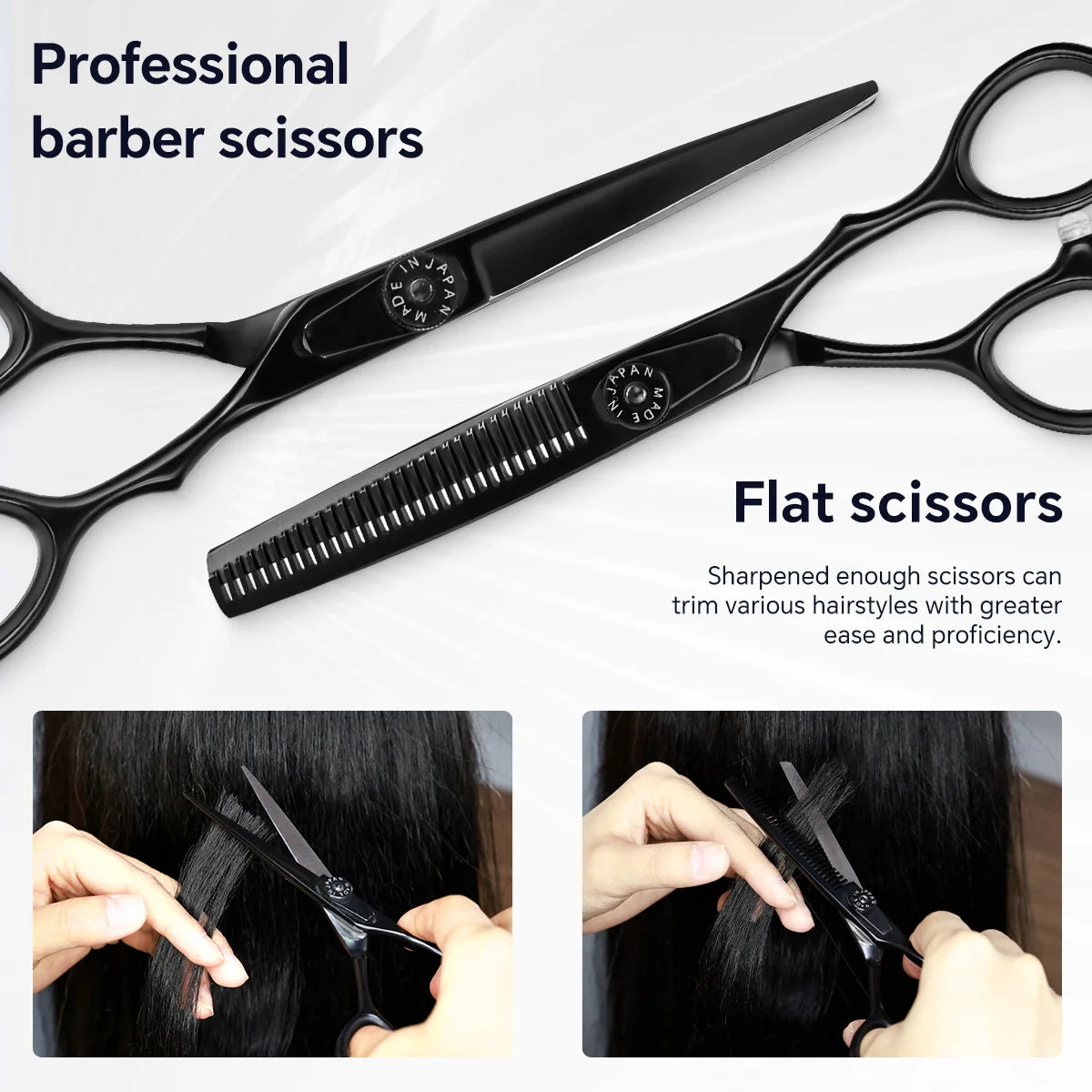 Purple Dragon 6 Professional Hair Scissors Set Stainless Steel Barber Cutting Shears Thinning Tool for Salon Use Peaceful Pleasures Health and Wellness