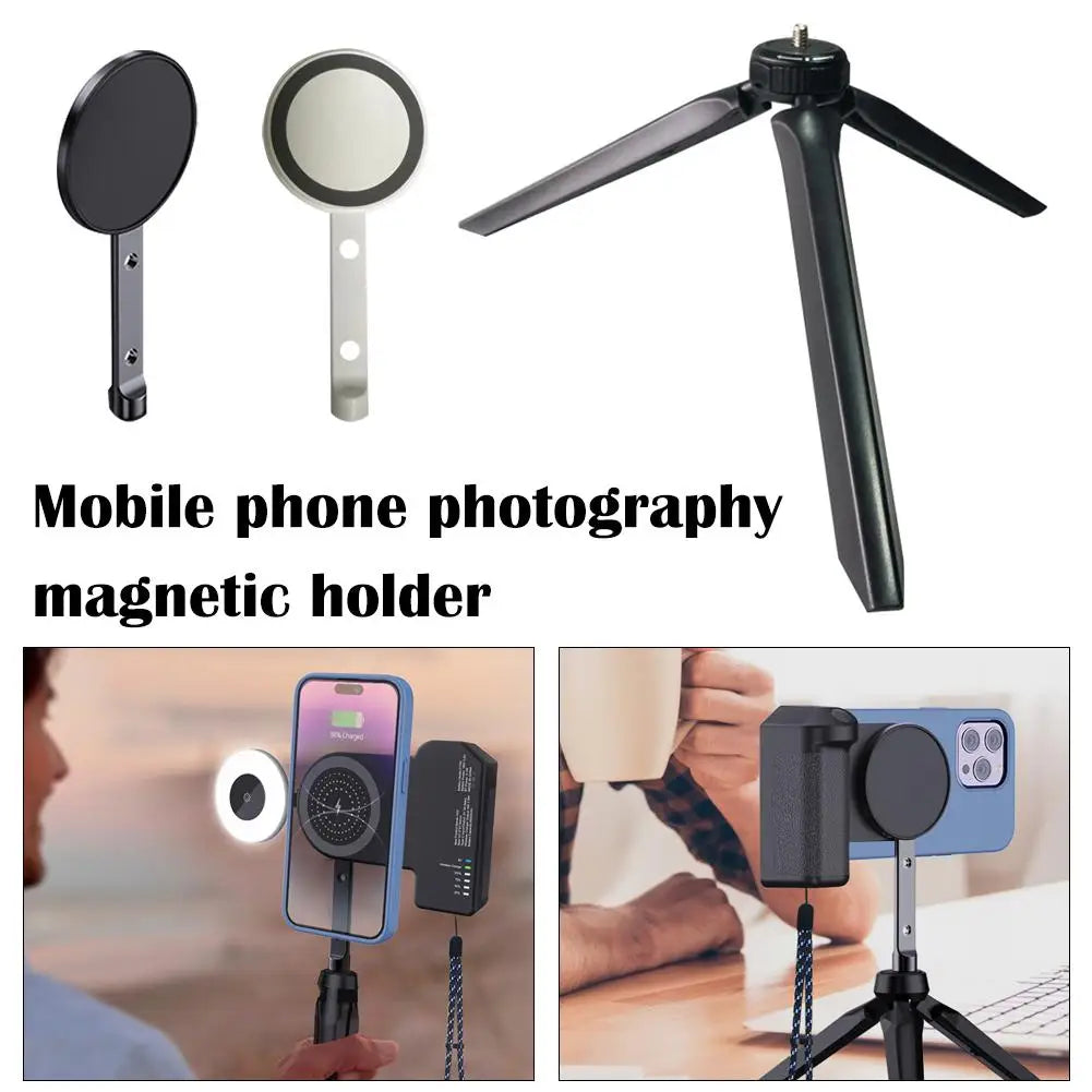 For Magsafe Wireless Charge Macsafe Magnetic Camera Handle Bluetooth Stabilizers For Cell Phones Photo Bracket Anti-shake Selfie Peaceful Pleasures Health and Wellness