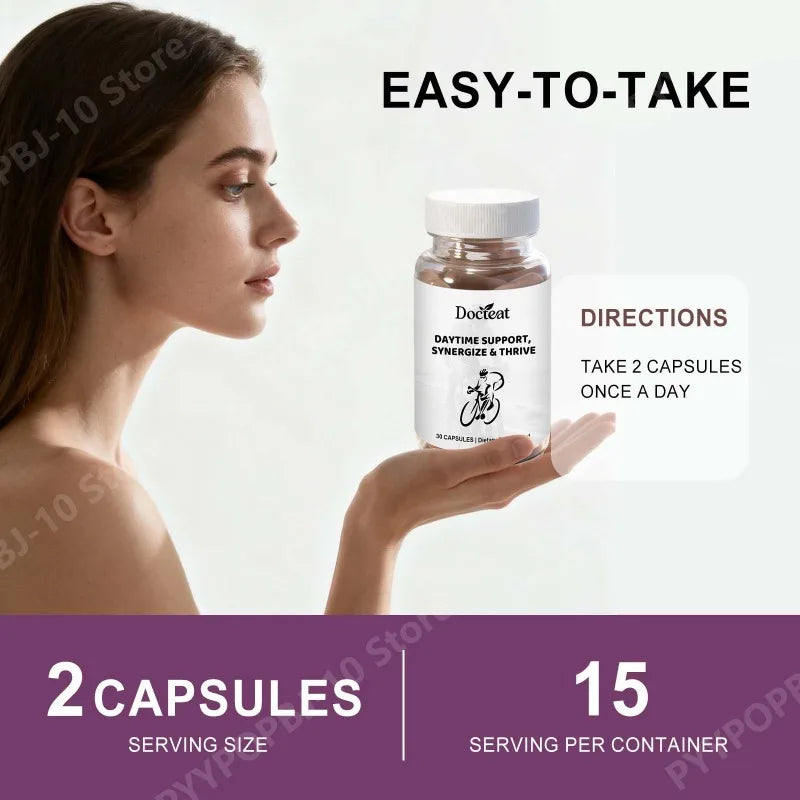 Daytime Energy & Vitality Capsules | Daily Nutrient Formula
