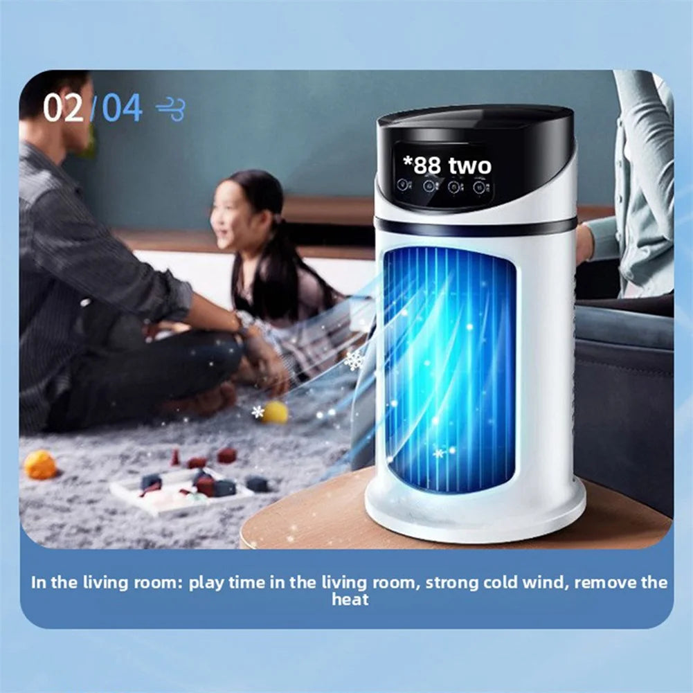 3-in-1 Portable Mini Air Cooler Fan & Humidifier | USB Desk Fan