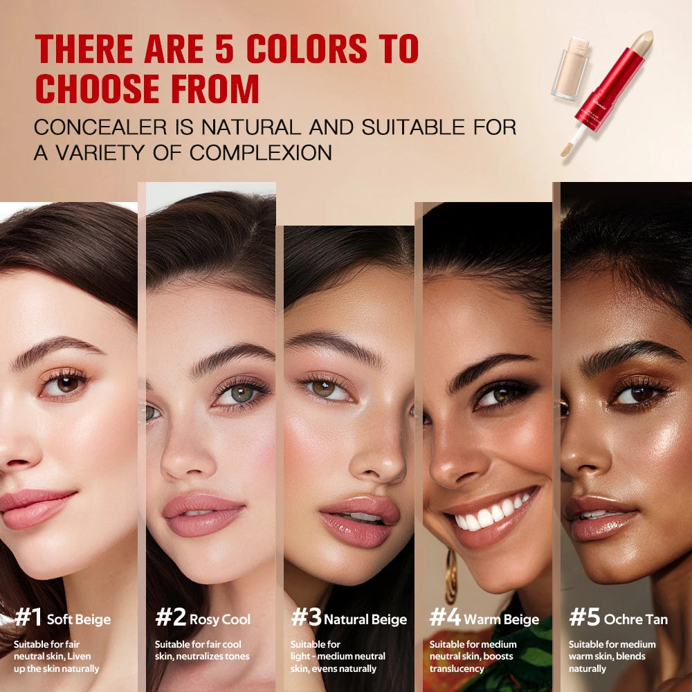 GlideHide Blurring Concealer Creamy texture Conceals dark circles wrinkles Dual formula liquid tip balm stick Long-lastin Peaceful Pleasures Health and Wellness