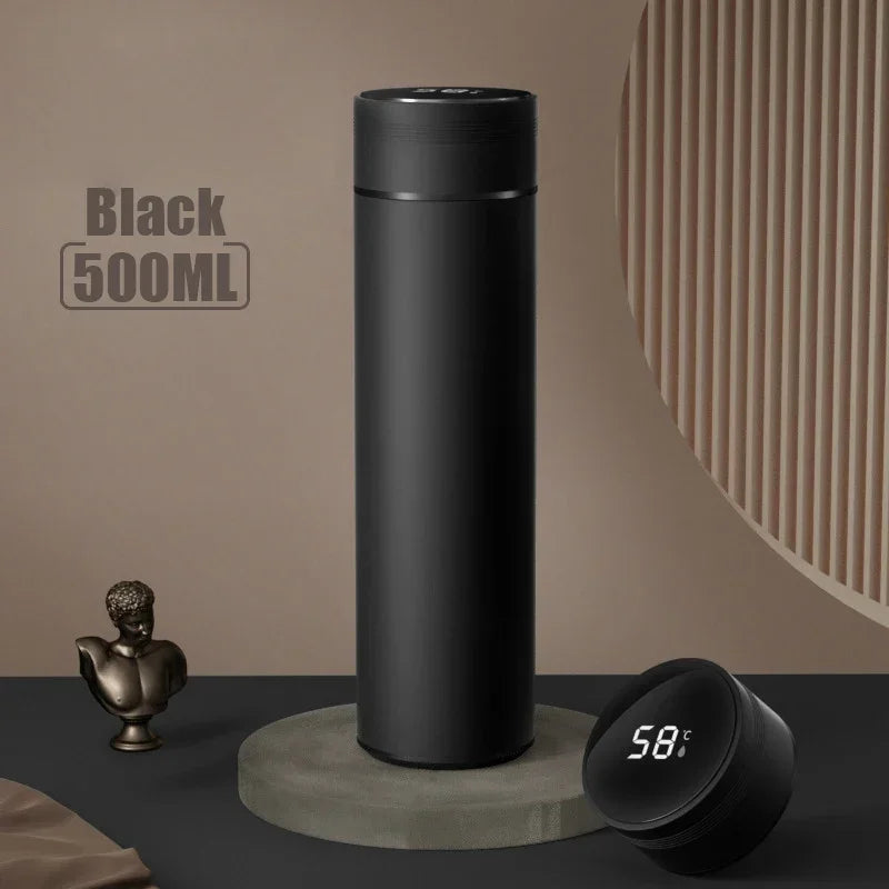 500ml Vacuum Thermos Bottle | Temperature Display | Stainless