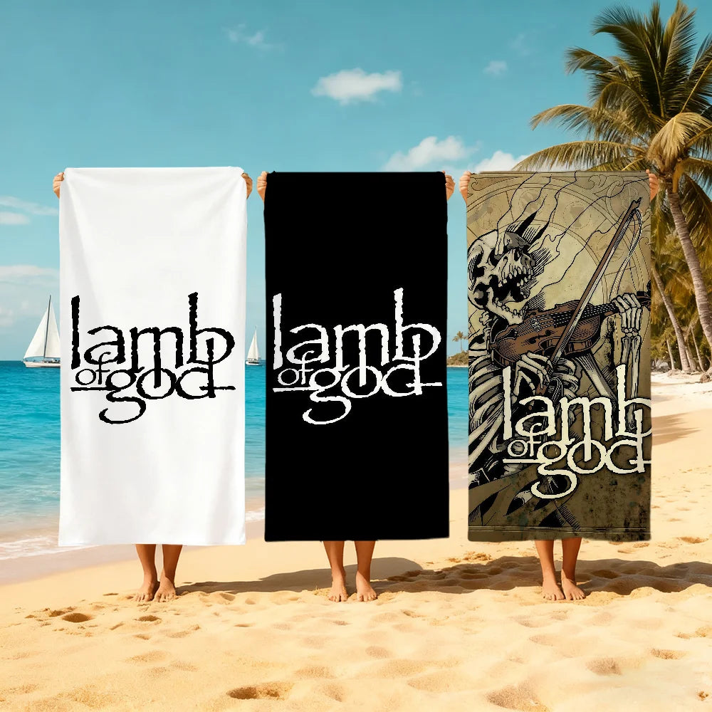 Lamb of God Rock Band Quick-Dry Beach Towel | Travel & Gym