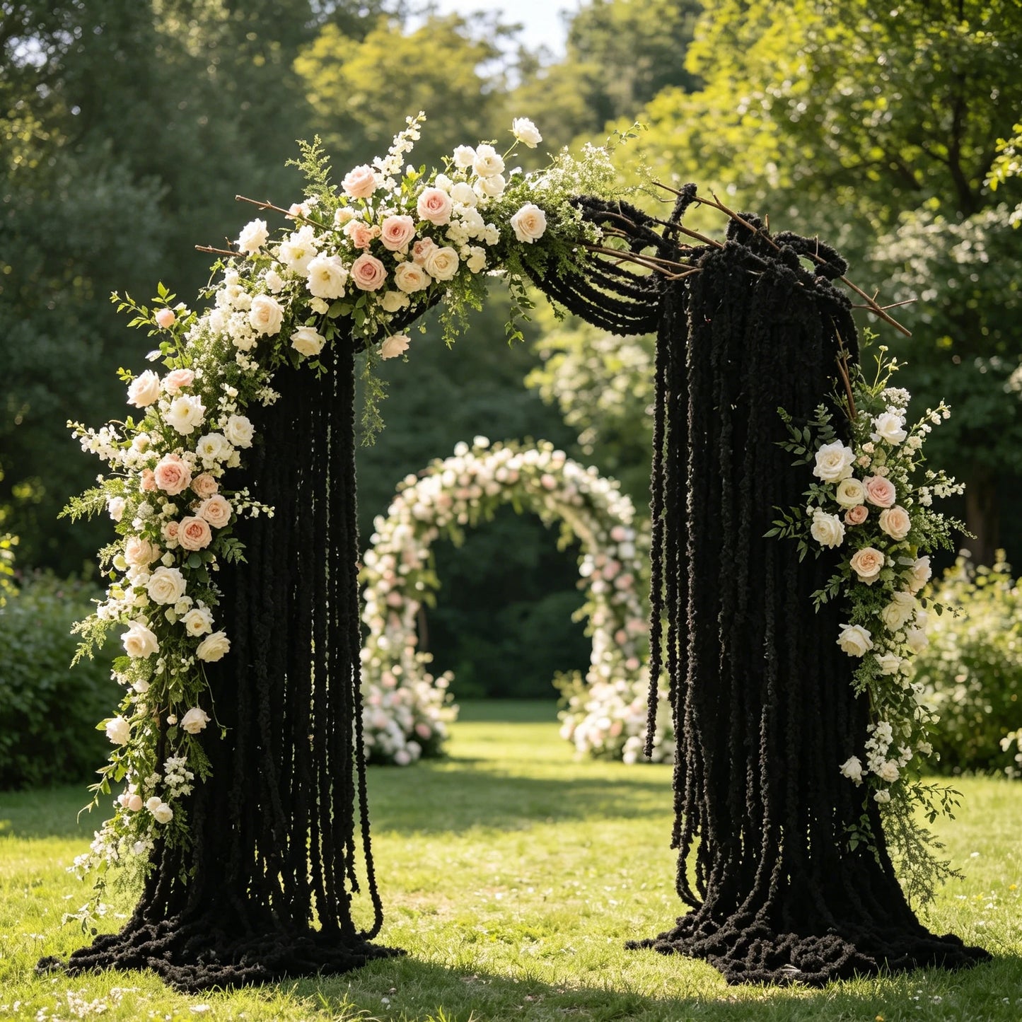 Silk Sakura Artificial Flower Vine Garland – Wedding & Home Décor