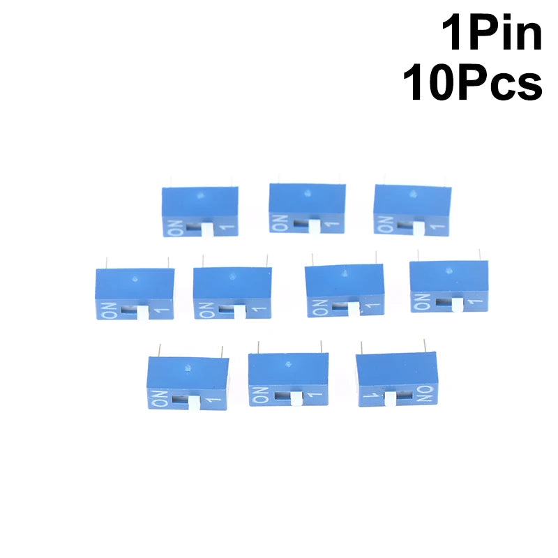 Blue DIP Switch Kit 2.54mm Slide Toggle Switches 1–10 Pin