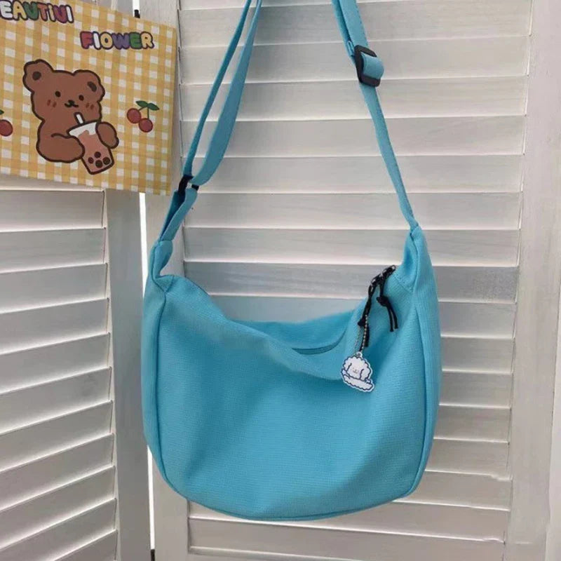Y2K Harajuku Canvas Shoulder Bag | Large Capacity Women's Tote
