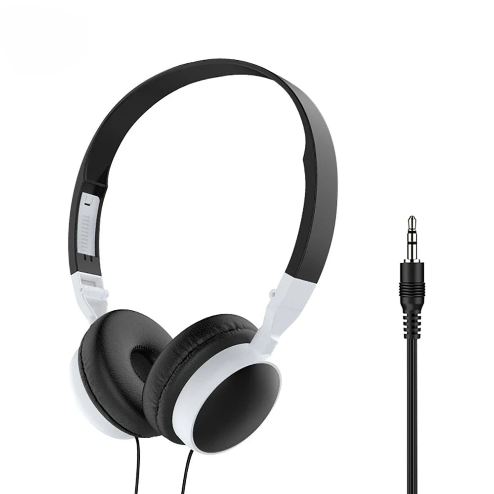 Subwoofer Wired Gaming Headset Hifi Sound Quality Foldable Portable 3.5mm Plug Headphones For Pc Game Host All Smartphones Peaceful Pleasures Health and Wellness black